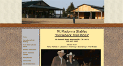 Desktop Screenshot of mtmadonnastables.com